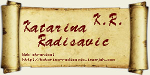 Katarina Radisavić vizit kartica